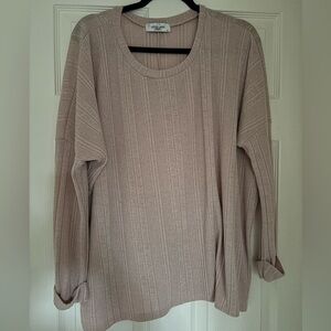 Carly Jean Los Angeles Ribbed Crew Neck Sweater